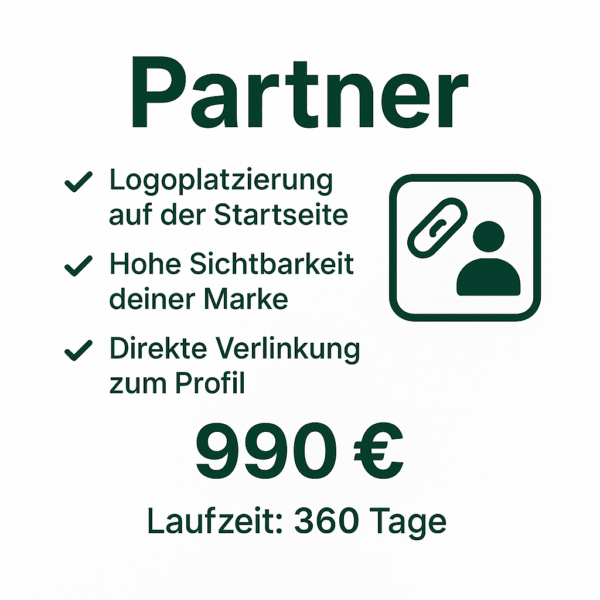 Premium Partner auf Studentknight – 360 Tage Startseitenplatzierung des Logos mit Verlinkung zum Arbeitgeberprofil. Sichtbarkeit für Recruiting & Marke.