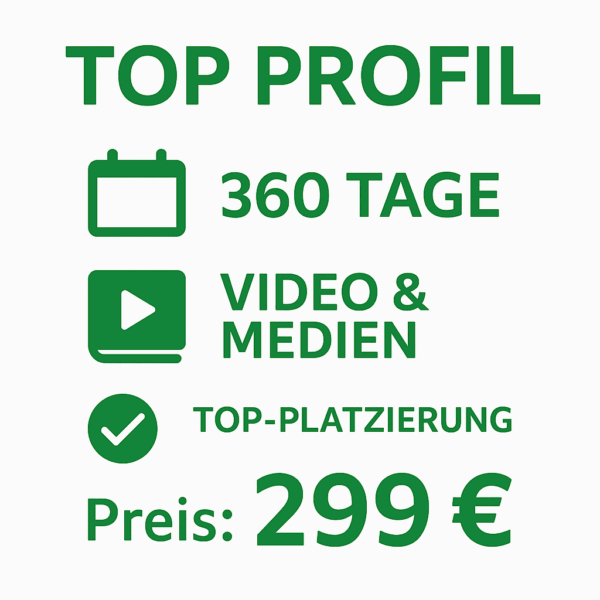 Top Profil auf Studentknight – 360 Tage Laufzeit, Top-Platzierung, Video & Medienintegration – mehr Sichtbarkeit für dein Arbeitgeberprofil.