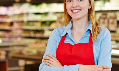 Verkäuferin im Supermarkt für Studentenjobs, Ausbildung und Berufseinstieg im Verkauf und Handel